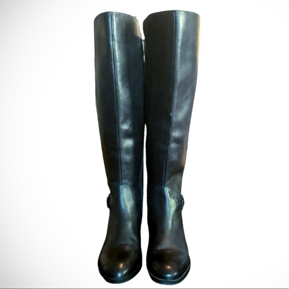 Marc Fisher Damsel Tall Leather Boots - Size 9M - Picture 3 of 14